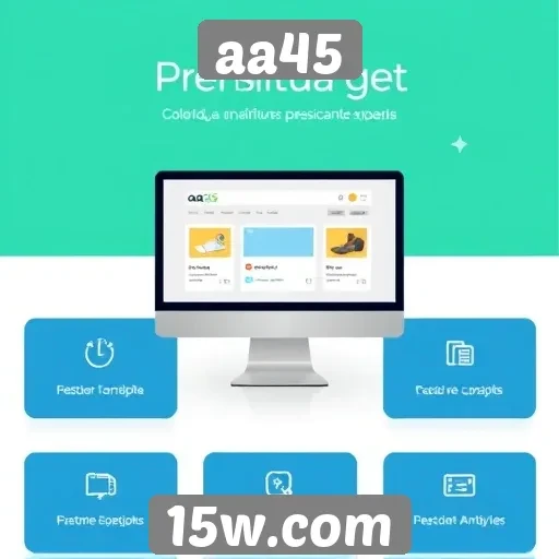 Análise das principais funcionalidades do site aa45
